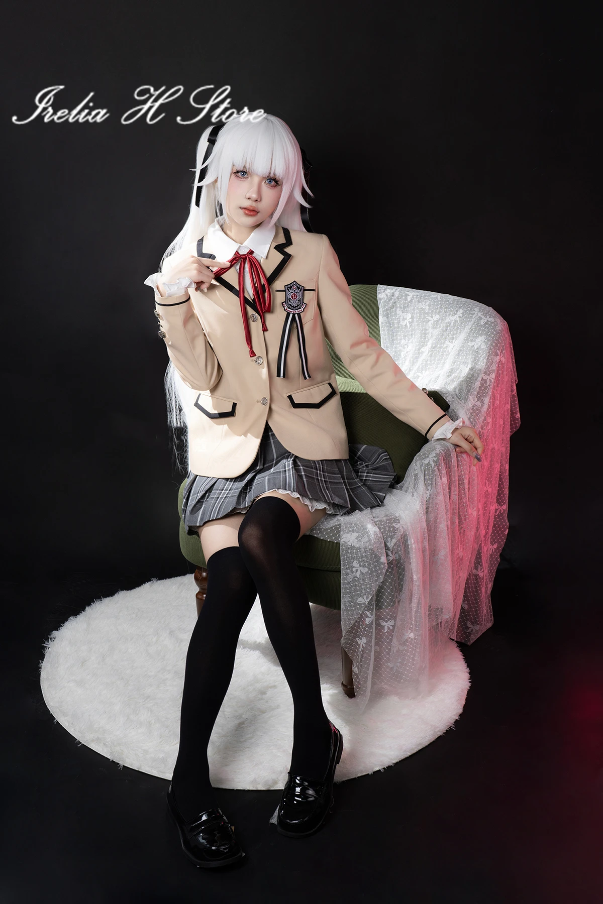 Костюм для косплея Irelia H Renge Bishoujo Mangekyou, школьная форма, аниме рубашка, пальто