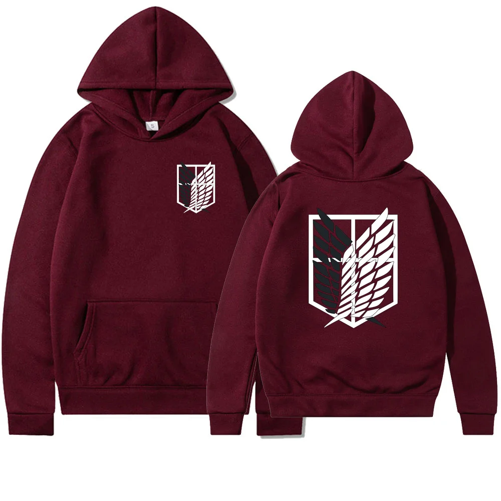 Anime Attack on Titan Womens Hoodie Hoodies Women Streetwear Pullover Harajuku Shingeki no Kyojin Hoody Sweatshirt Clothes image 2