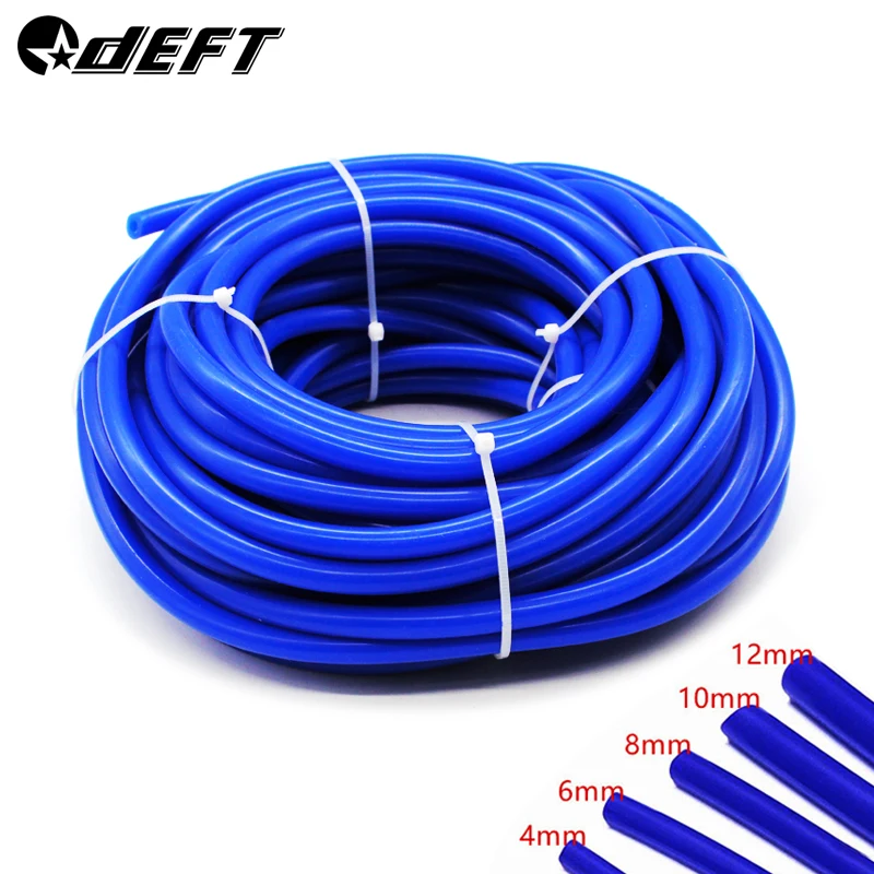 

DEFT ID 4mm 6mm 8mm 10mm 12mm Silicone Vacuum Tube 16.4ft （50M/roll) Hose Tubing Car Cooling System Hose Accessories