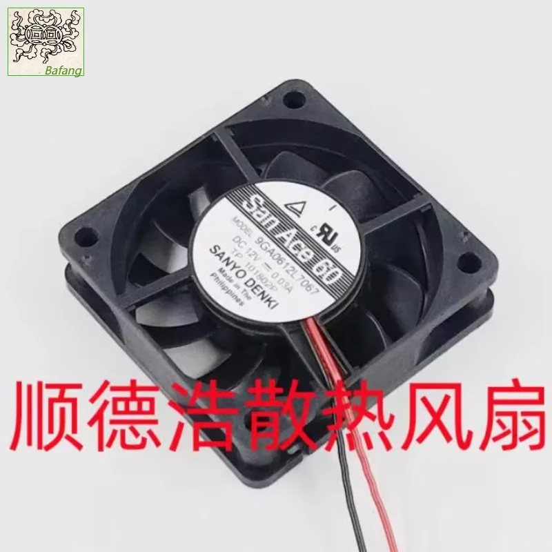 

Ltsf For SANYO DENKI 9GA0612L7067 DC 12V 0.03A 60x60x15mm 2-Wire Server Cooling Fan