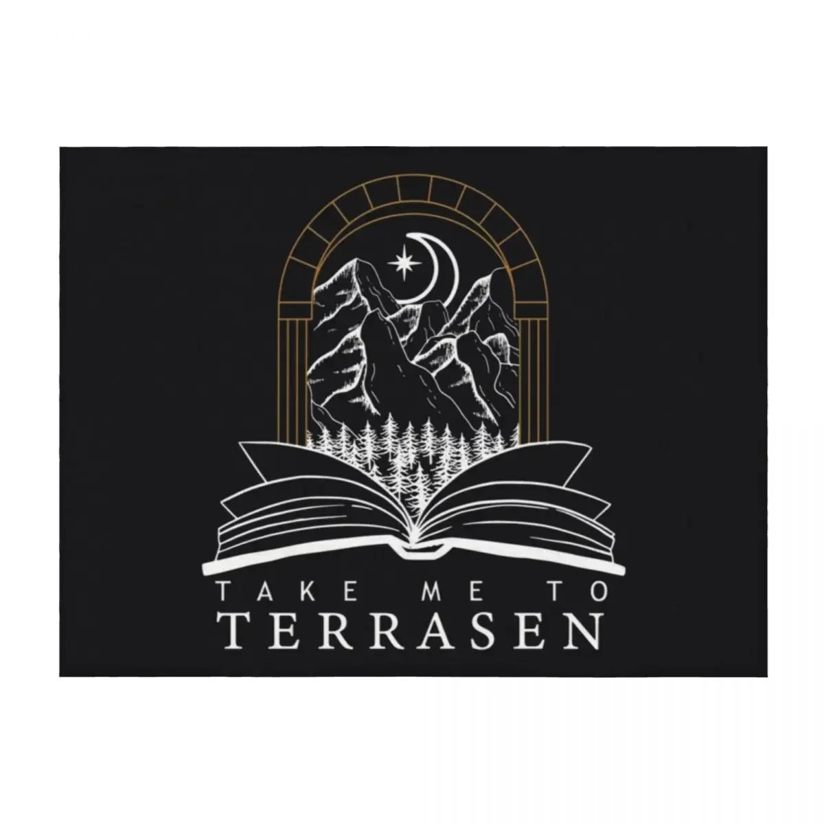 

Take Me To Terrasen - Throne of Glass \t Throw Blanket Furry Bed linens Winter beds Softest Blankets