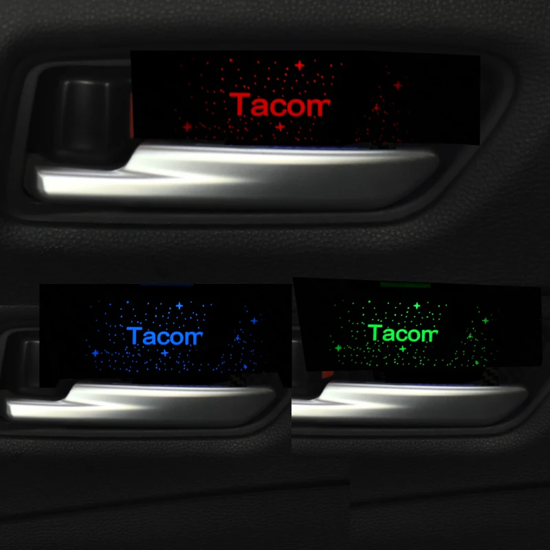 Door Bowl Atmosphere Light For 15-23Toyota tacoma15-23 Interior LED Blue Car Door Bowl Handle Frame Light For tacoma