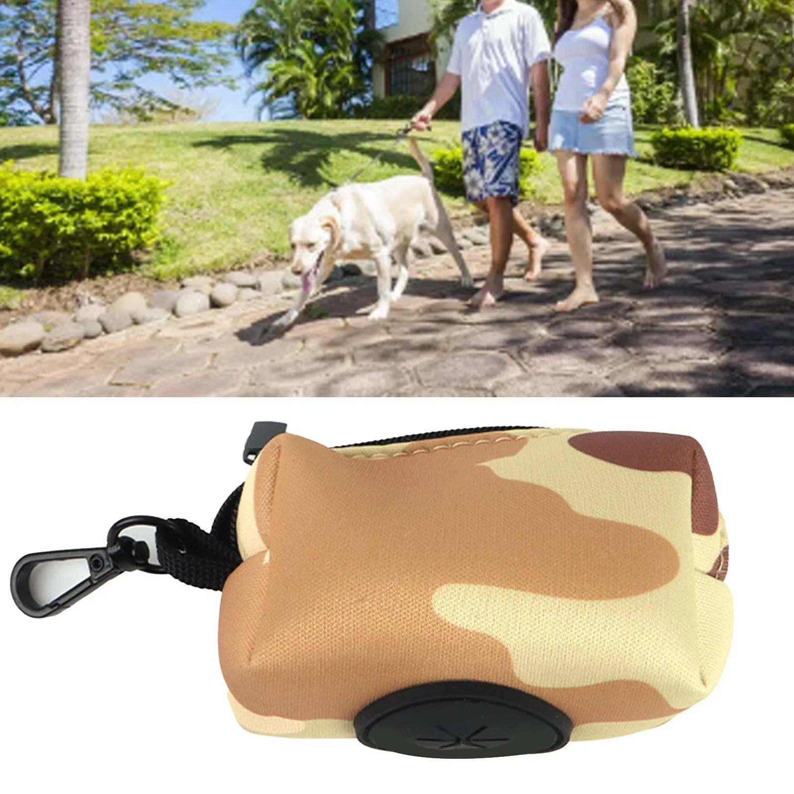 Dog Poop Bag Holder Oxford Fabric Portable Metal Slip Anti wear Durable Dog Waste Bags Dispenser For Family Outdoor