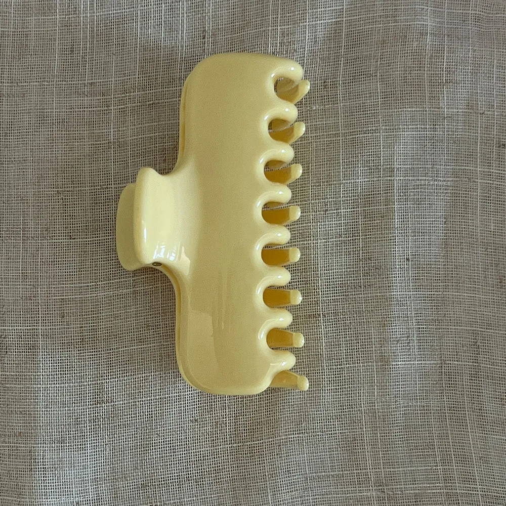 1 Stück Basic-Haarspange aus mehrfarbigem PC-Material, dicke Haarklammer im INS-Blogger-Stil, große Haarklammer für den Hinterkopf, tägliches Haar-Accessoire für Damen – Detail 17
