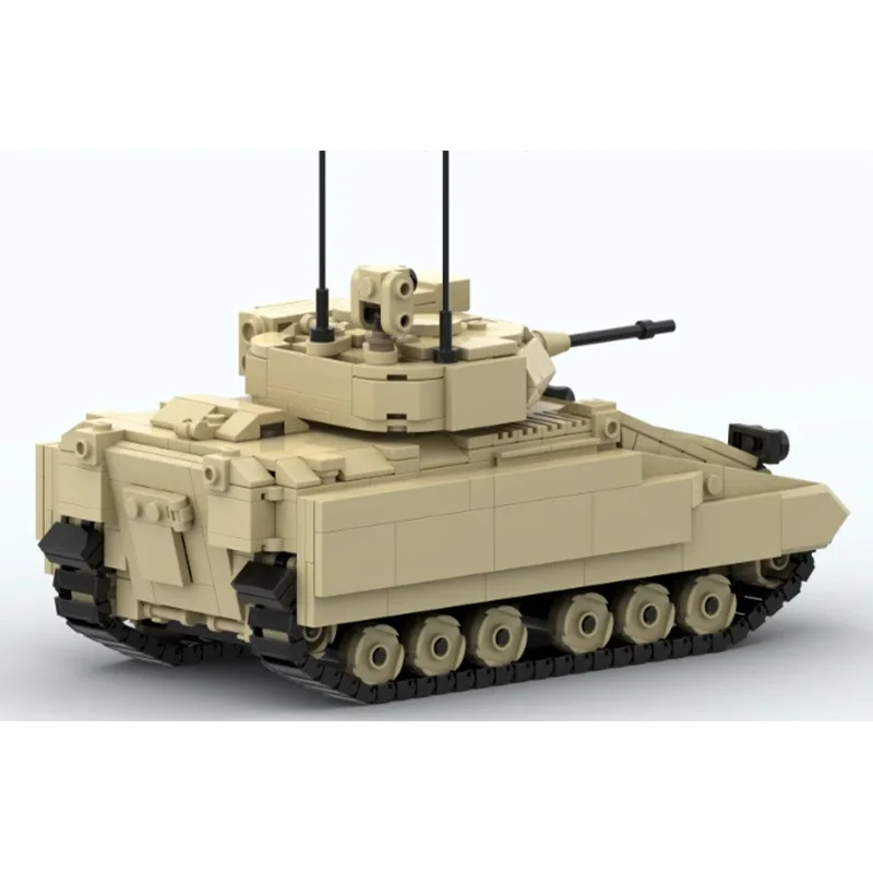 Hot M2 Bradleyed Military Tank Building Blocks Set M3A3 Armored Car Solider Vehicle Bricks Kid Toys For Children Birthday Gifts