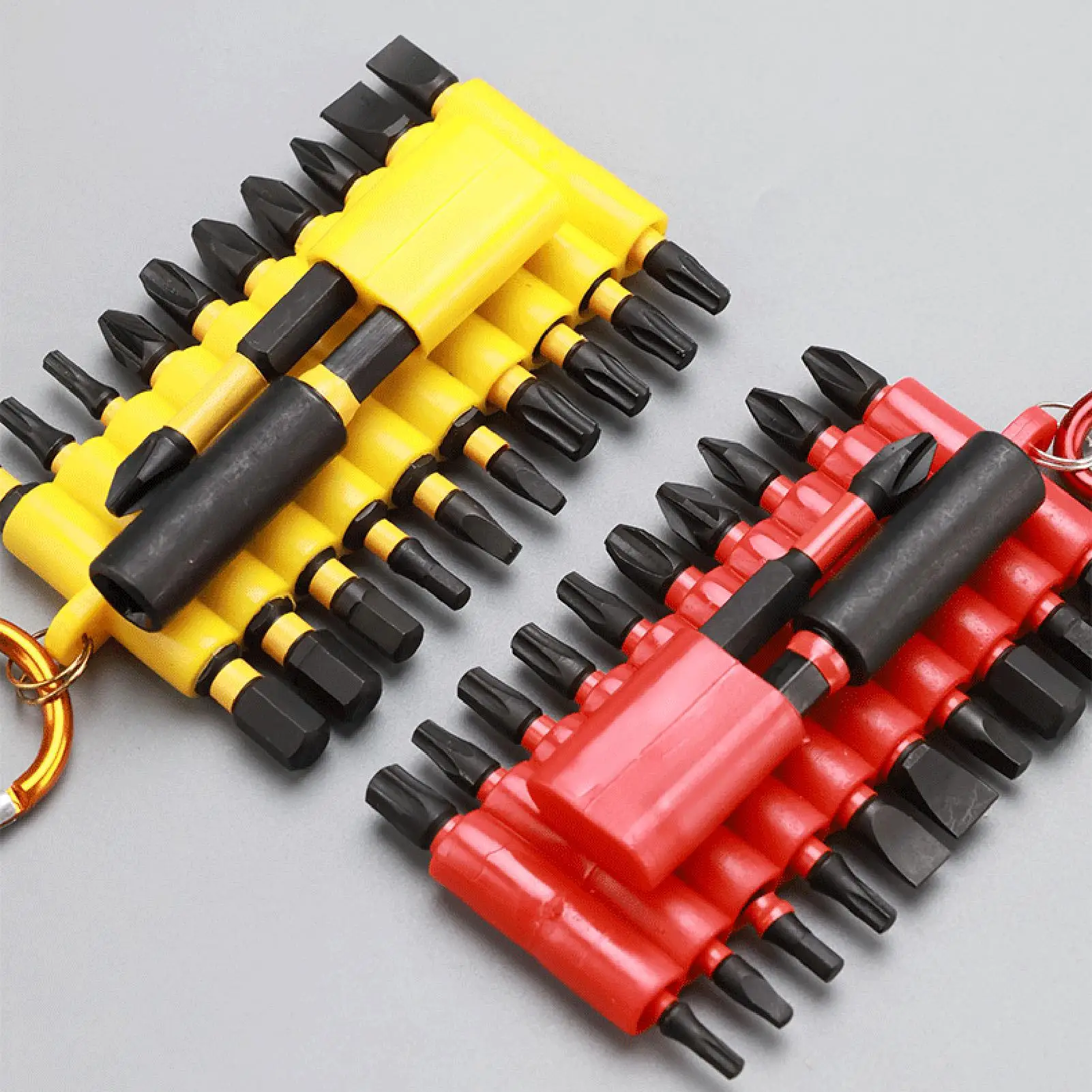 

Bit Set Multifunctional Carabiner Tool Kits With Storage Holder Magnetic Screw Driver Bits For Drills Car Bike Repair Auto