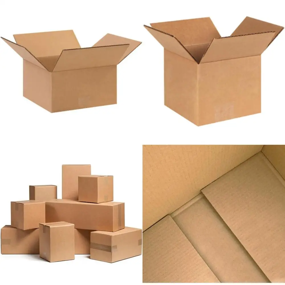 Безопасное печать — 6x6x3 упаковки из 100 гофрированных картонов Упаковка Доставка Почтовые движущиеся картонные коробки