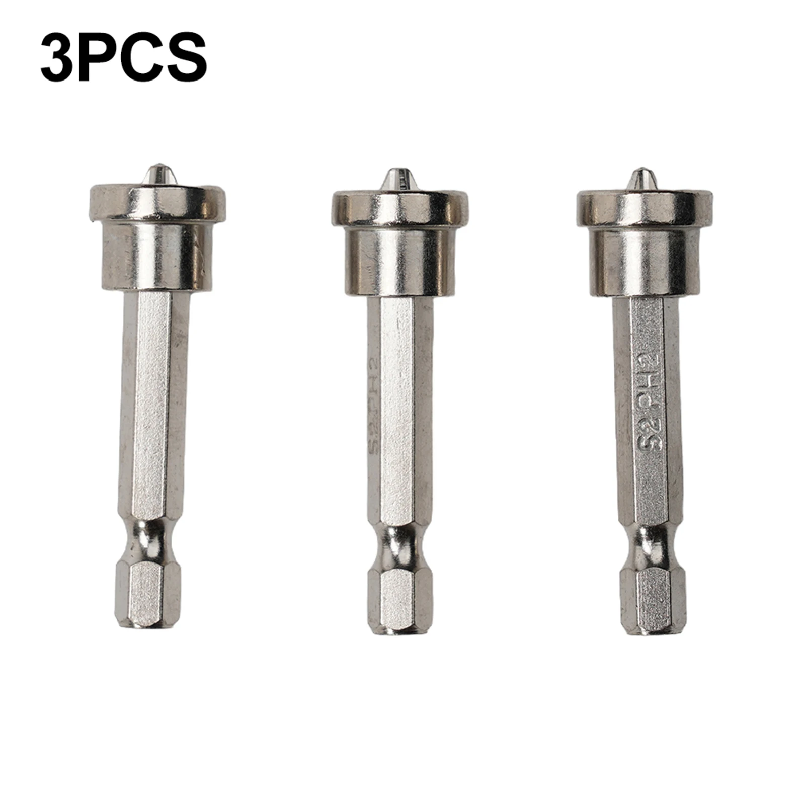 Positioning Batch Head Screwdriver Bit Set Screwdriver Bit Drill Batch Electric Drill Bits 1/4” Hex Shank 3pcs Magnetic