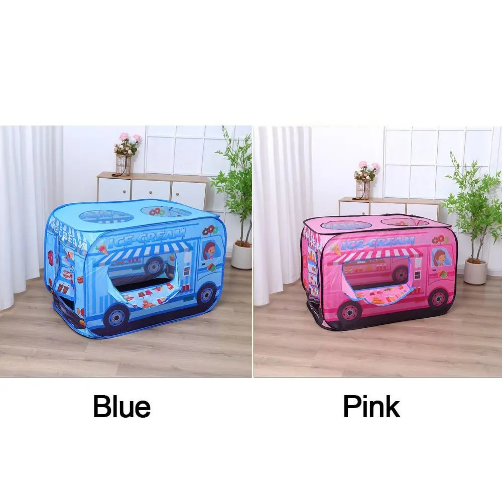 Tente de crème glacée pliable pour enfants, jouets robustes, tente de jeu pour enfants avec sac de transport, maison de jeu pratique pour salle d'enfant