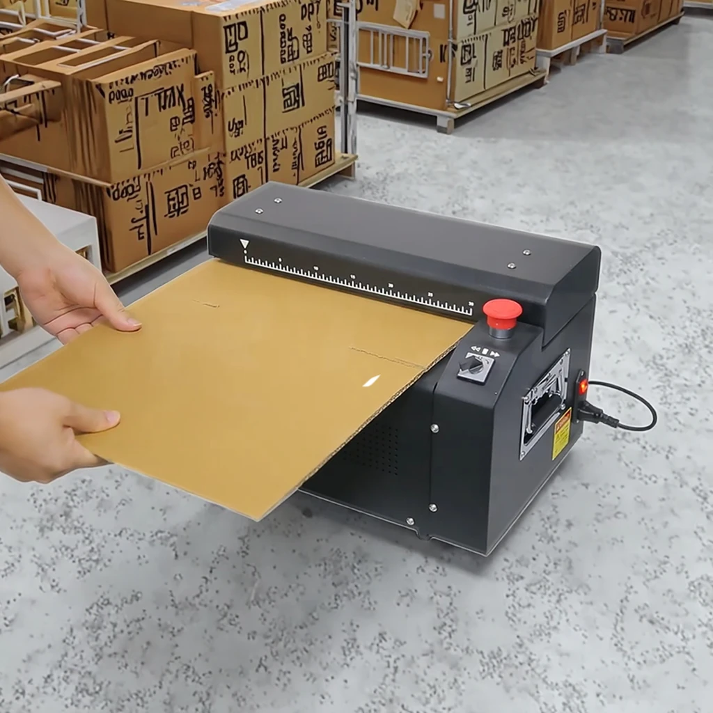 Máquina trituradora de papel de 325mm, ancho de corte resistente, papel de desecho reciclable, caja de cartón, trituradora de cartón