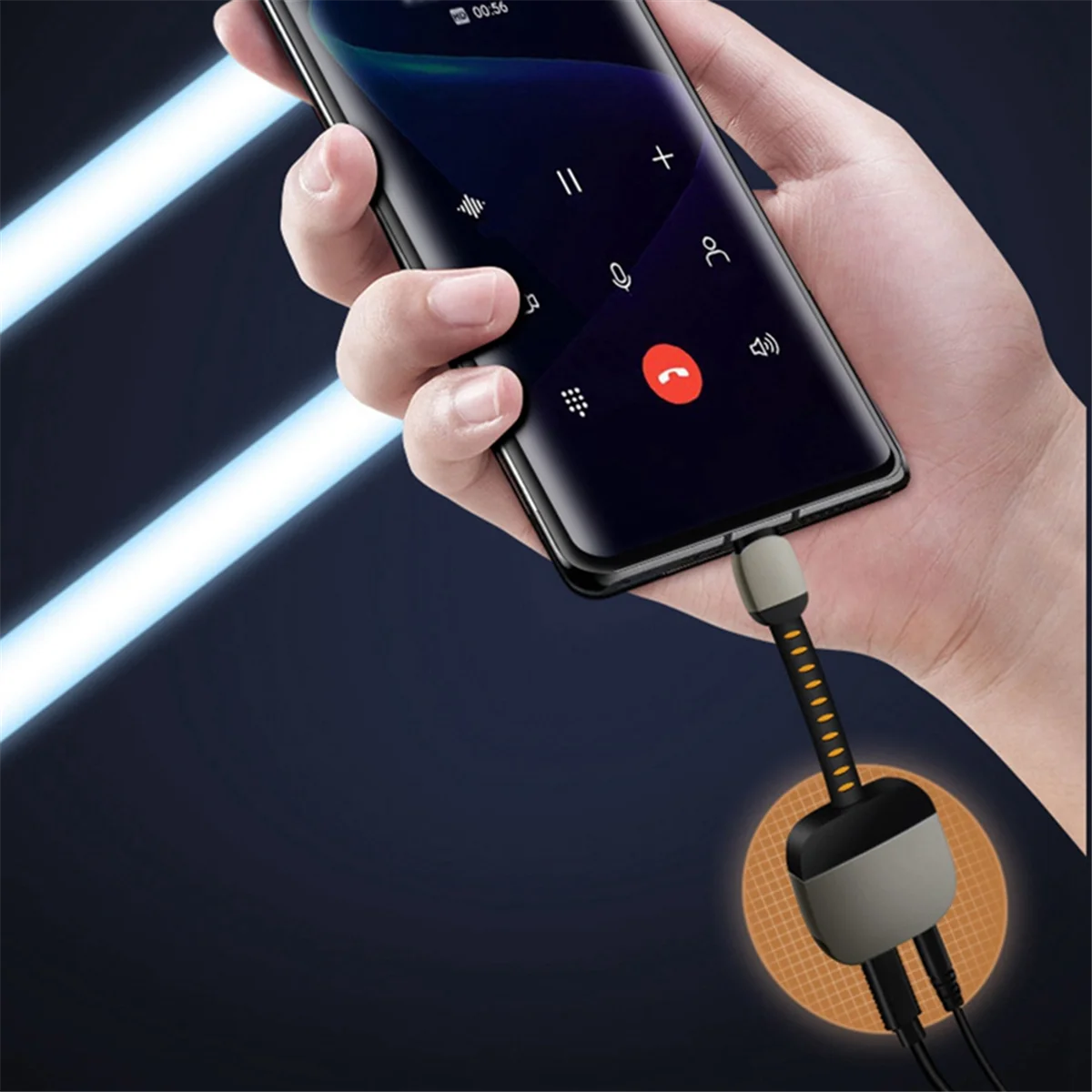 AU49_Type C to 3.5mm Jack Headphone Adapter Type C Splitter