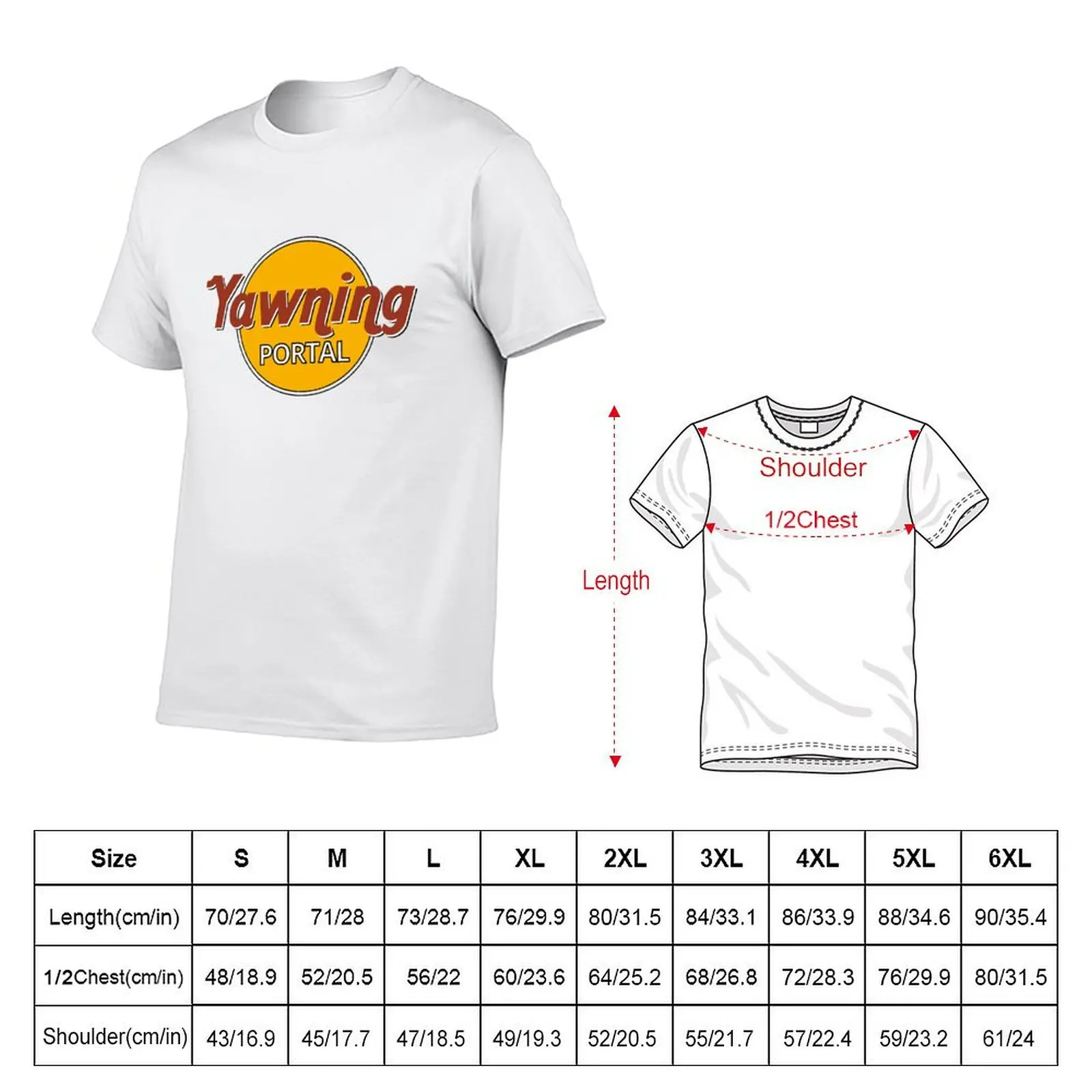 Yawning Portal T-Shirt cotton graphic tees man clothes men clothing