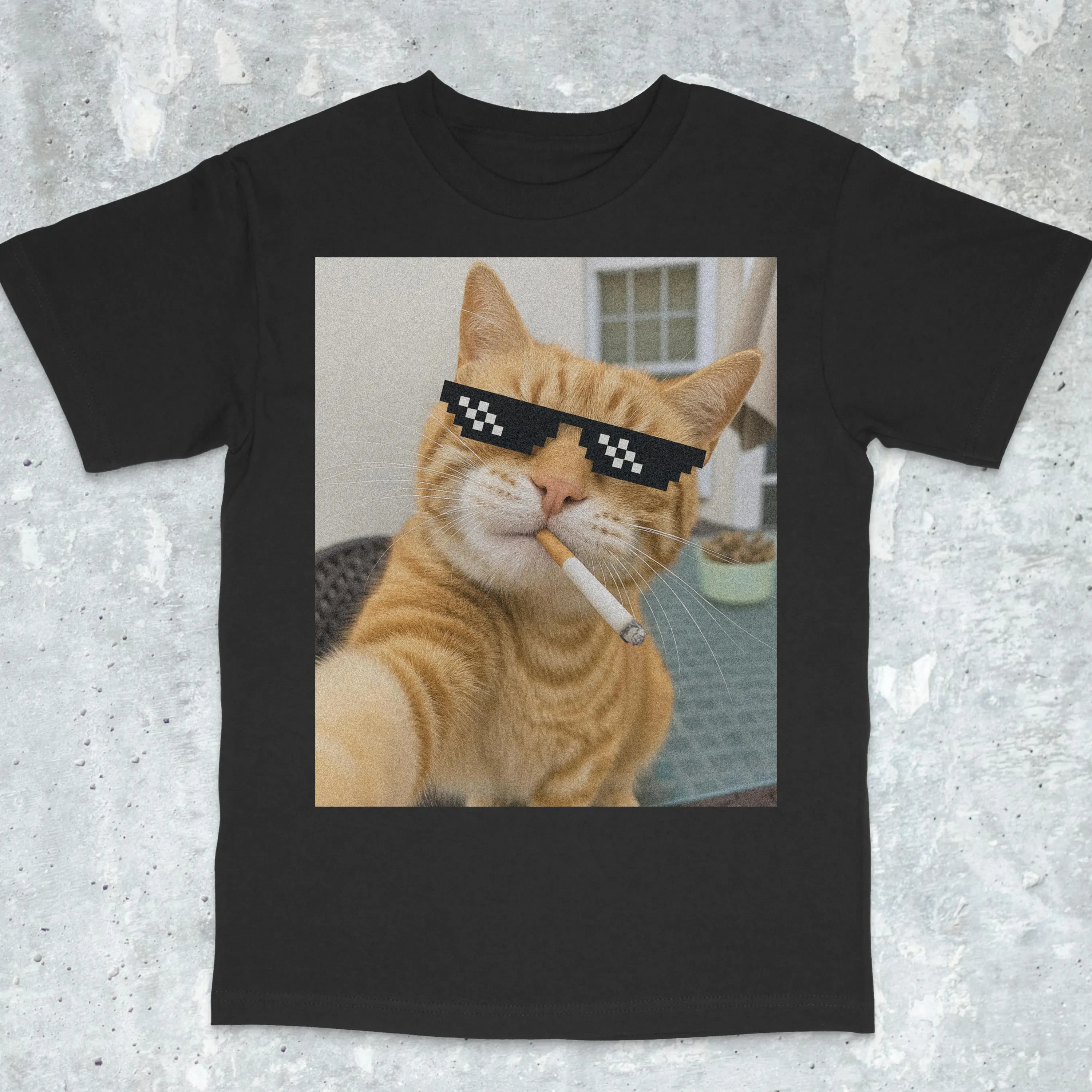 

Футболка с забавным котом-мемом, мужская и женская модная хлопковая футболка с короткими рукавами, винтажная рубашка в стиле хип-хоп Y2k, летние топы, мужская одежда
