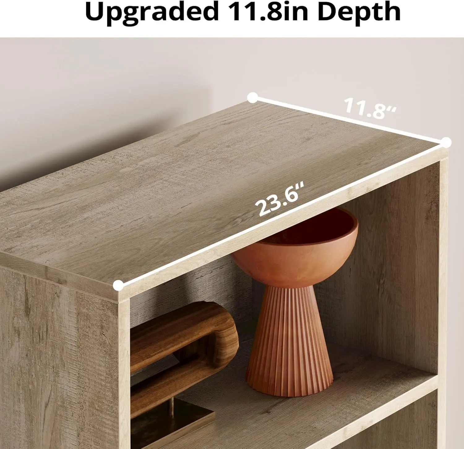 أرفف الكتب الصناعية IRONCK وخزائن الكتب مع الأبواب 11.8 بوصة مجموعة عمق من 2 أرضية واقفة و5 أرفف تخزين للعرض