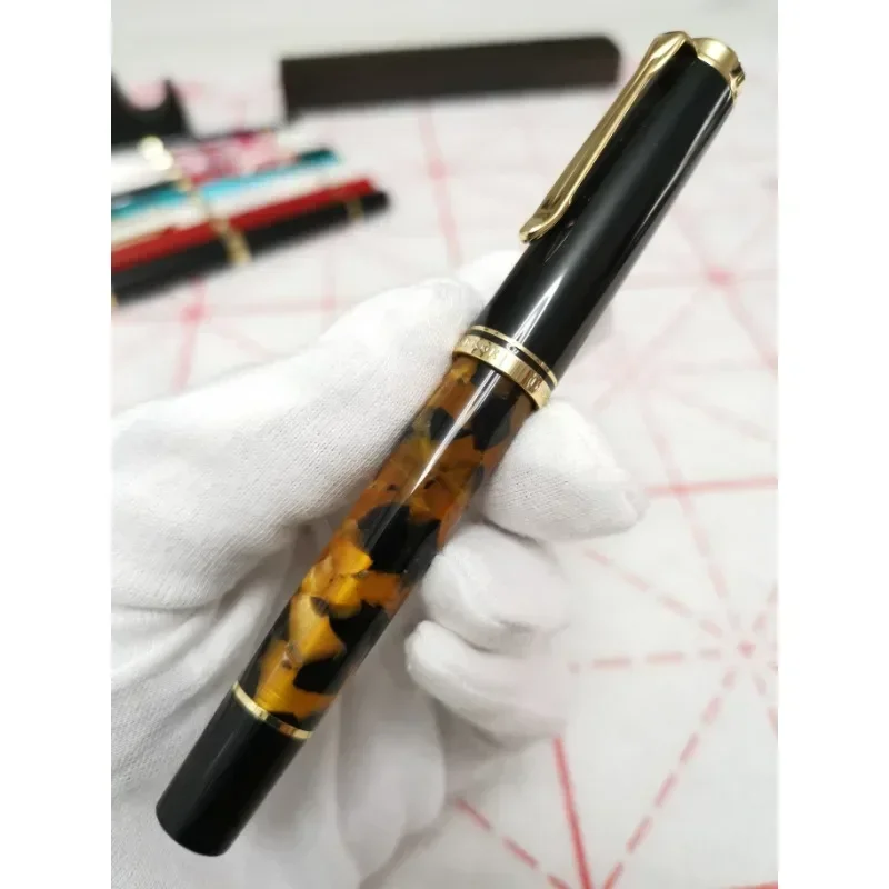 ADMOK Resin Fountain Pen M400 Schmidt F Import Nib Acrylic  High-grade Stone Pattern Ink Pen Office School Supplies Writing