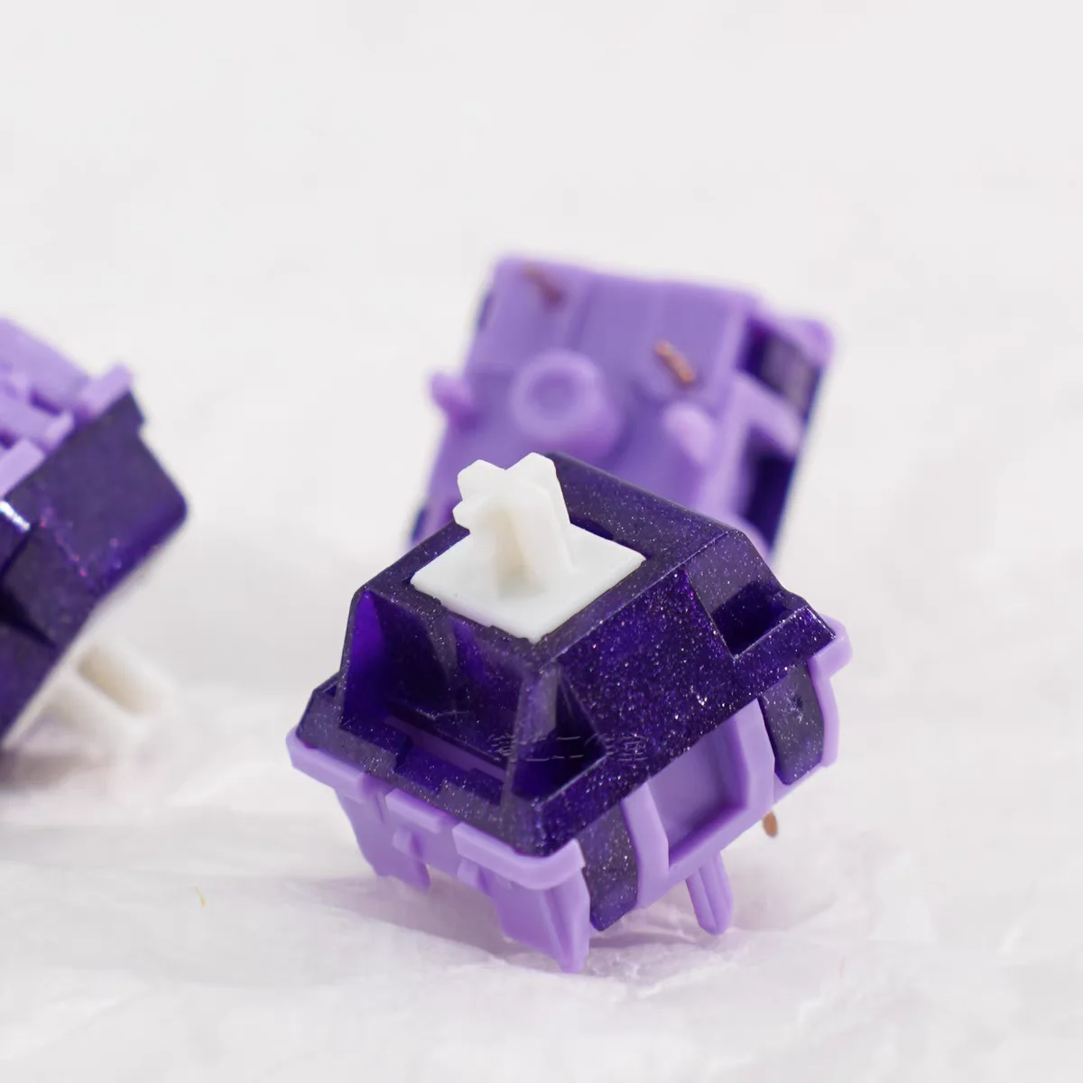 

Duhuk Bitter Tea Purple Switch V2 HP Тактильный 5-контактный 58g 63,5g HIFI Custom Hot Swap для механической игровой клавиатуры MX Switch Lubed