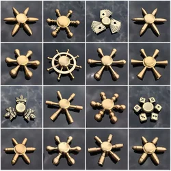 Copper Core Bullet Shape Hand Spinner Spinner Finger Spinner Metal Spiner with Box Anti Relieve Stress Toys for Adult