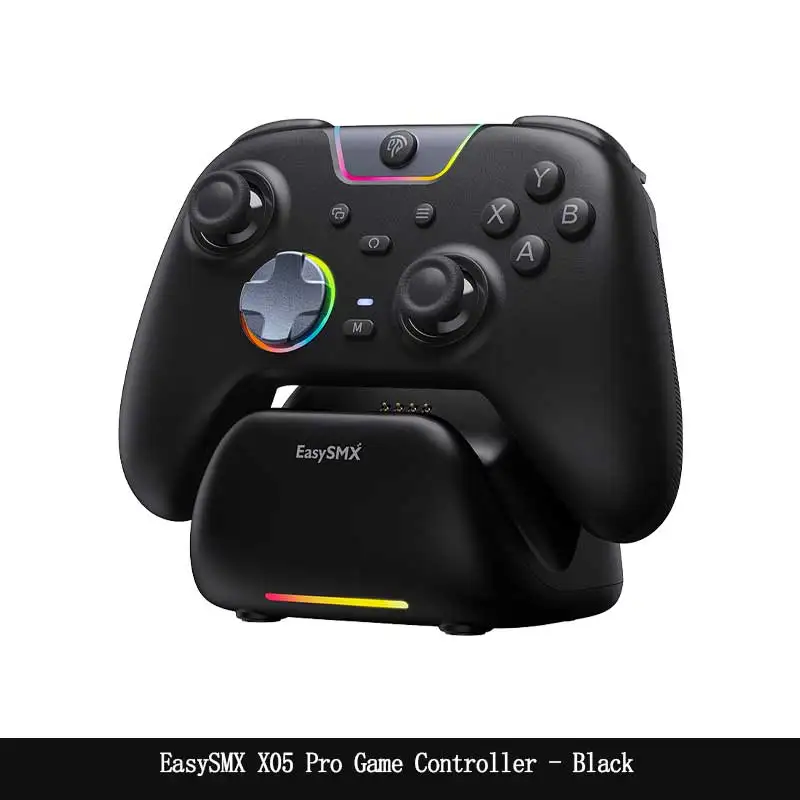 EasySMX X05 Pro Gamecontroller, dempknop, rumble-motoren gamepad met impulstriggers voor PC/Switch/Android/iOS telefoon/TV/Steam