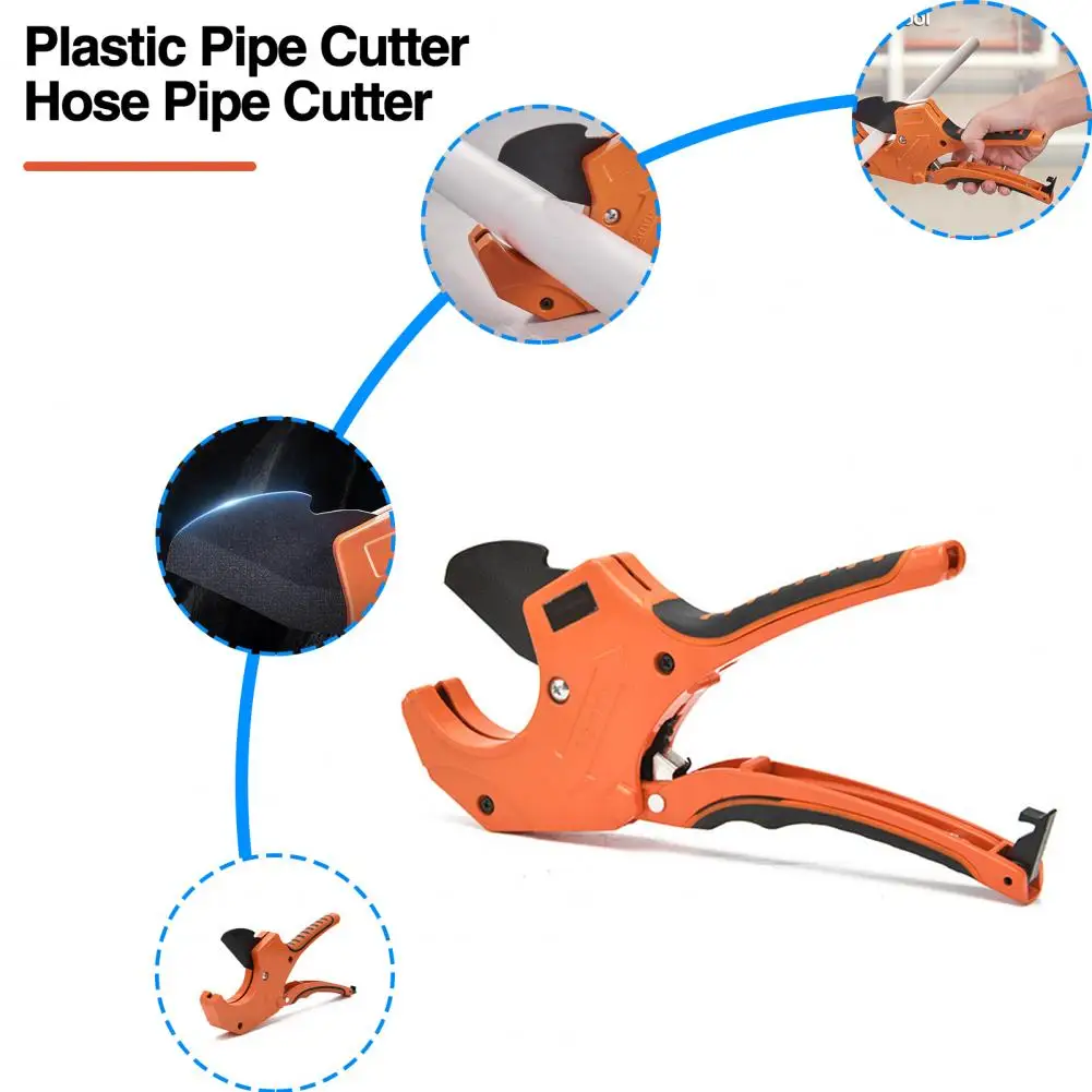 Heavy Duty Pipe Cutter Labor-saving Pvc Pipe Cutter with Sk5 Sharp Blade Ergonomic Handle for Widely Used Plastic Hose Pipe