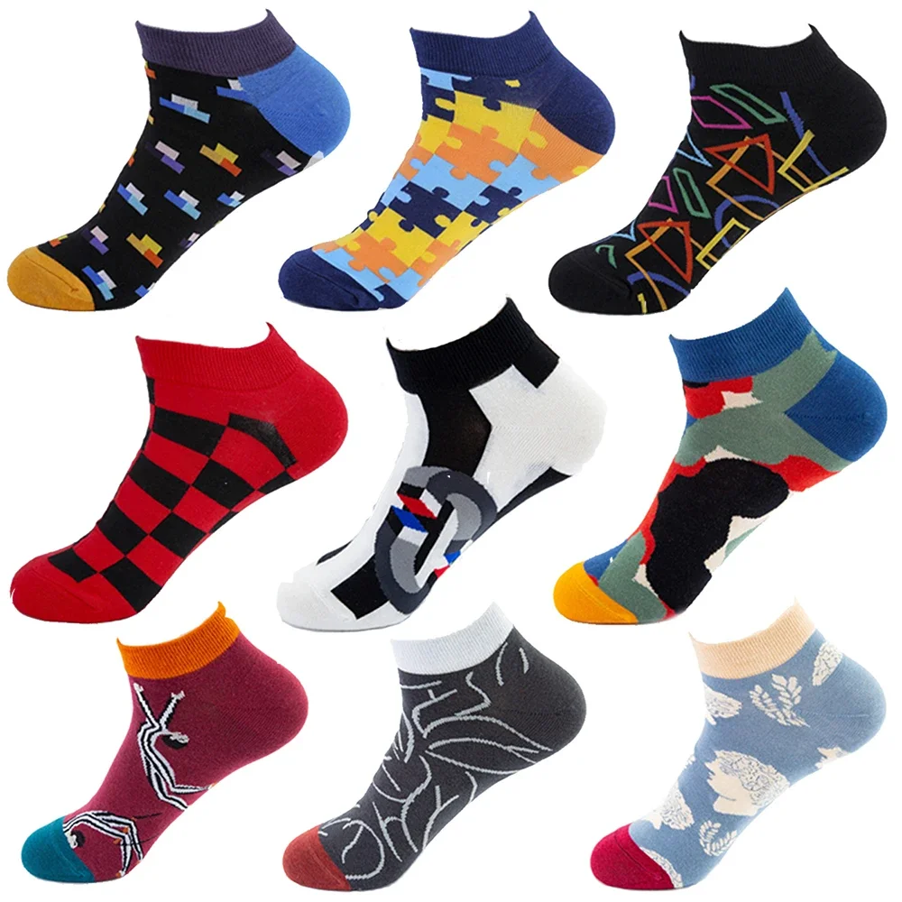 Spring and summer new products boat socks fashion colorful socks casual trendy men\'s trendy women\'s socks