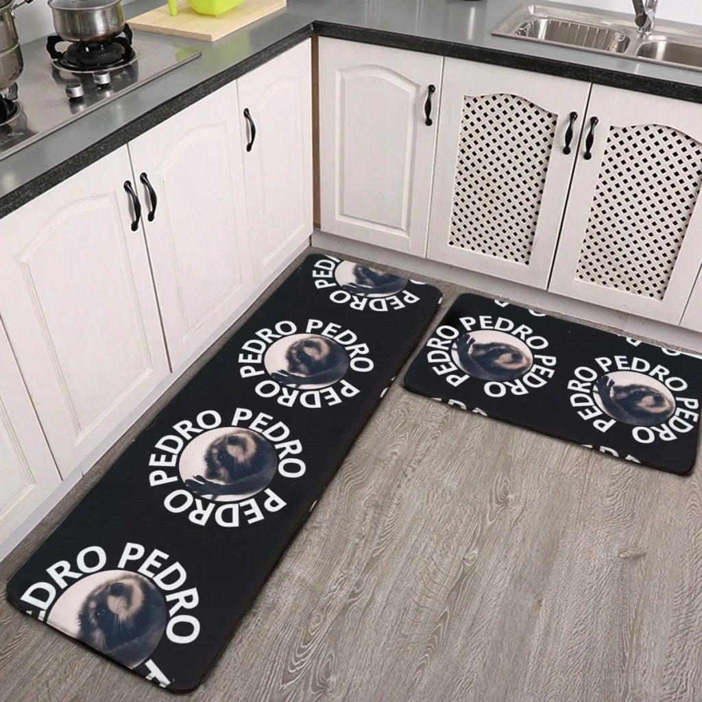 Pedro Raccoon, Pedro Pedro Pedro, Viral, Memes Kitchen Mat Floor Carpet Fashion Simple  House Modern Home Decor   ﻿