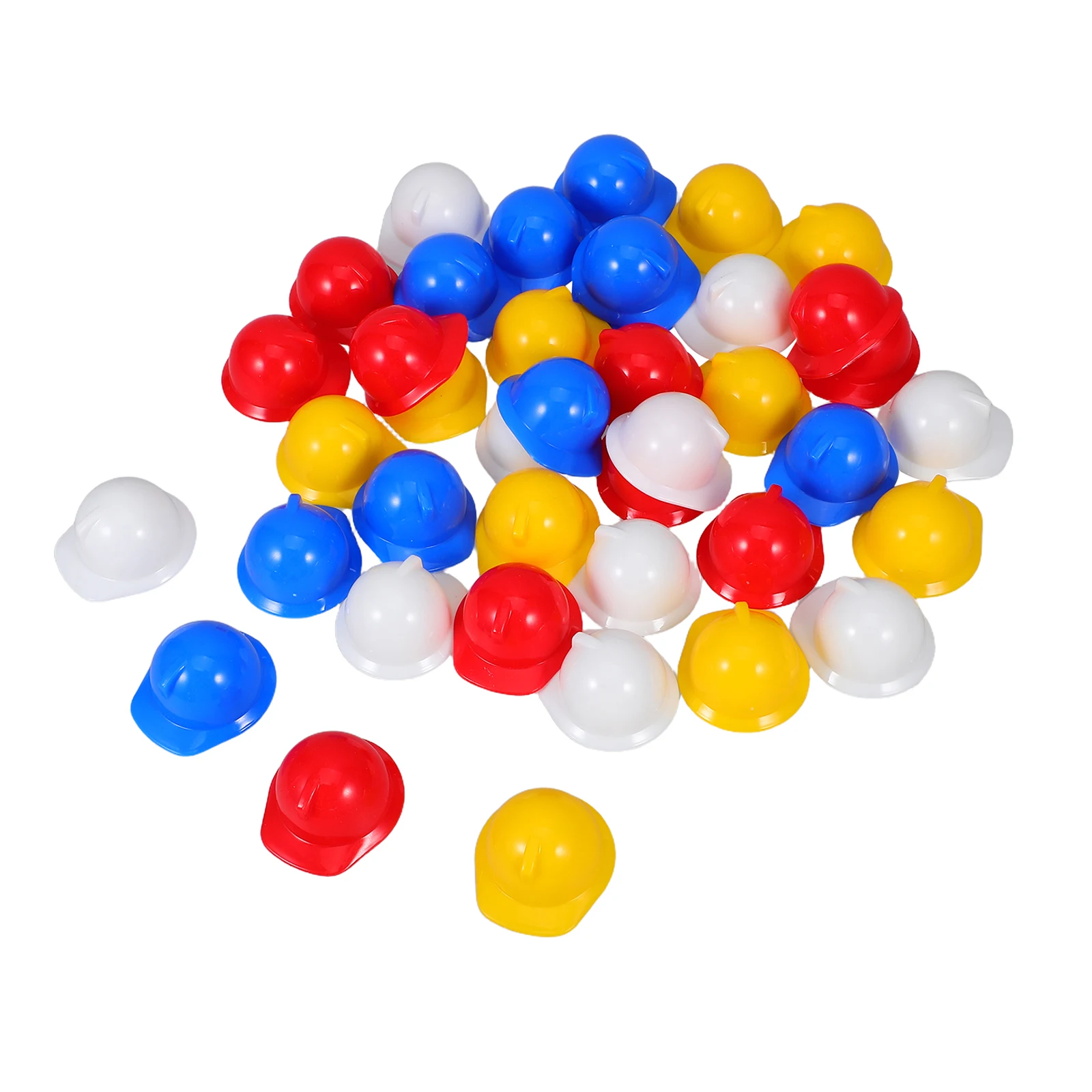 60 Mini Cascos de Seguridad, Ligeros, de Plástico, para Fiestas de Cumpleaños, Manualidades, Decoraciones, Juegos de Rol
