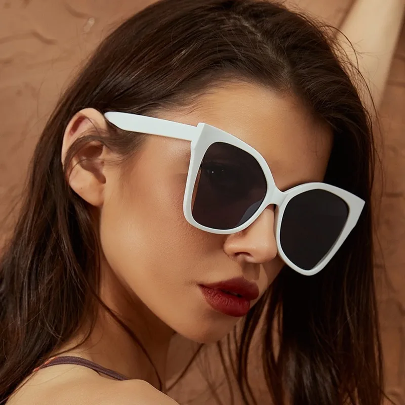 Niedliche sexy Cat-Eye-Sonnenbrille für Damen, schwarze Leopardenbrille, Vintage-Retro-Stil für Damen