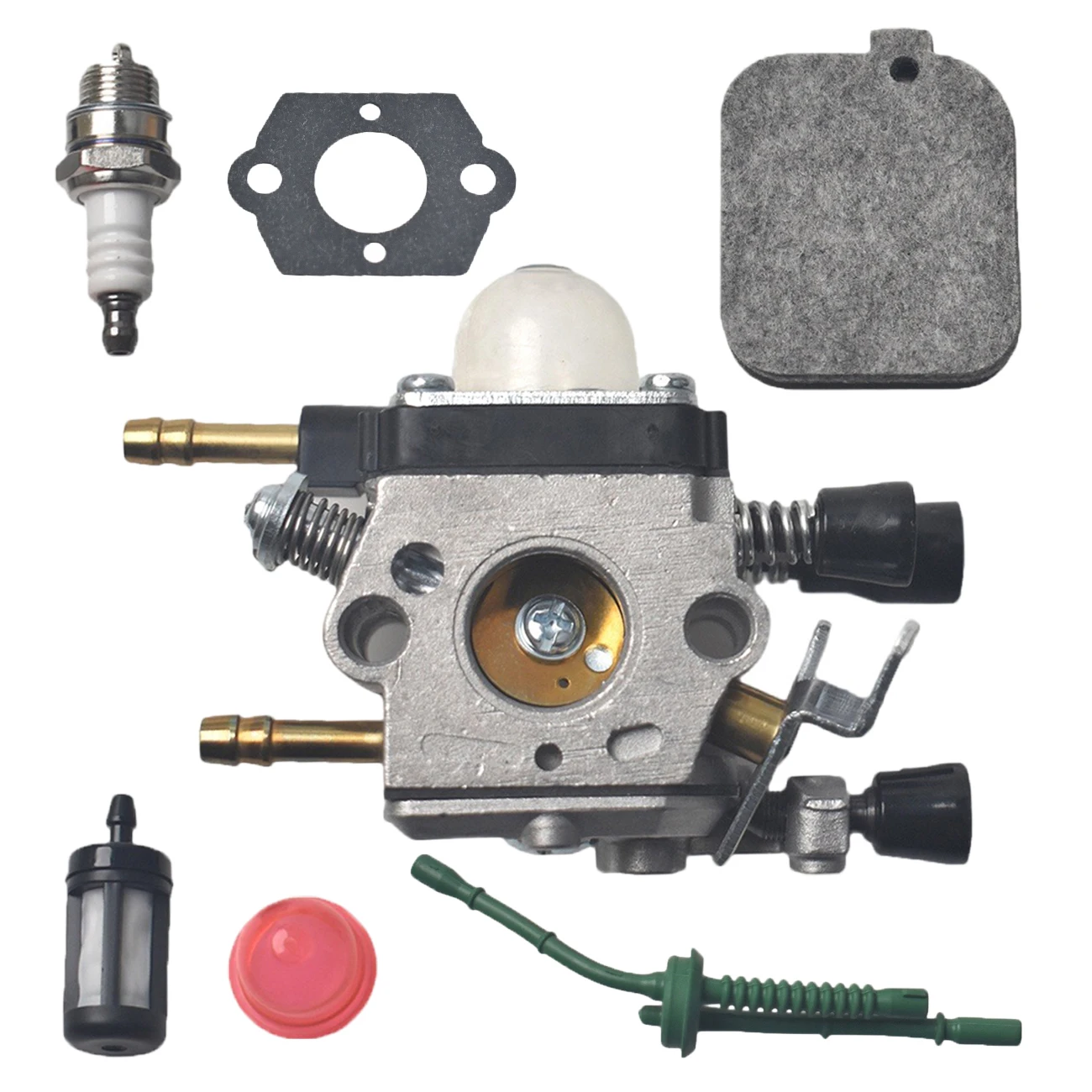 Carburetor With Air Filter Fuel Line Kit For Stihl BG45 BG46 BG55 BG65 BG85 SH55 SH85 4229 120 0606