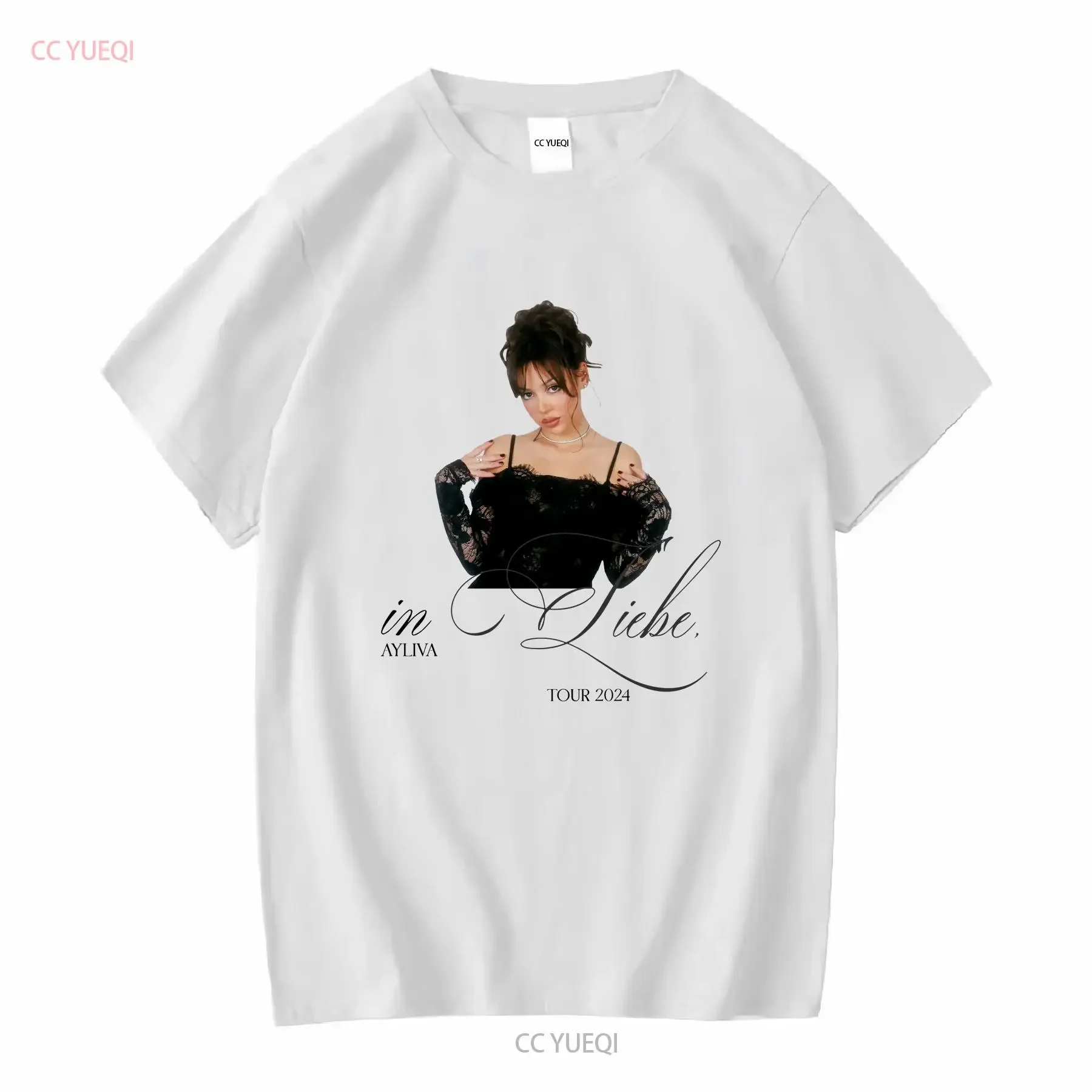 Ayliva In Liebe Tour 2024 T Shirt long or short sleeves vintage Washed Stretched graphic fashion Comfortable streetwear