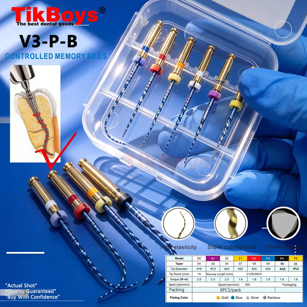 Dental Thermally Activated NITI Rotary Endodontic Files SX-F3 25mm Engine Use Root Canal File S1 S2 F1 F2 F3 F4F5 Dentist Clinic