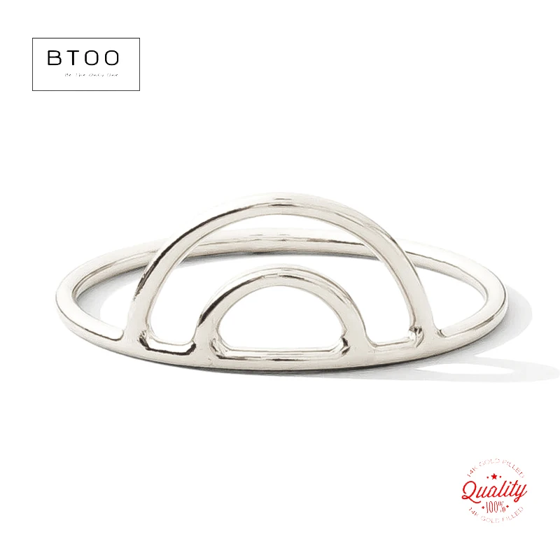 

925 Sterling Silver Double Arch Ring 6.2mm Wholesale Bulk DIY Jewelry Findings in Sizes 4 to 9