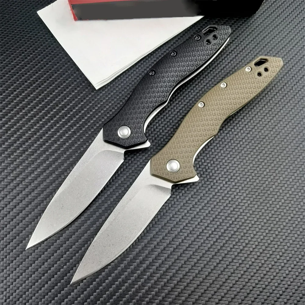 

Tactical Ks 1845 Shoreline Assisted Folding Knife 8Cr13Mov Blade Nylon Fiberglass Handle Edc Outdoor Combat Pocket Knives Tools