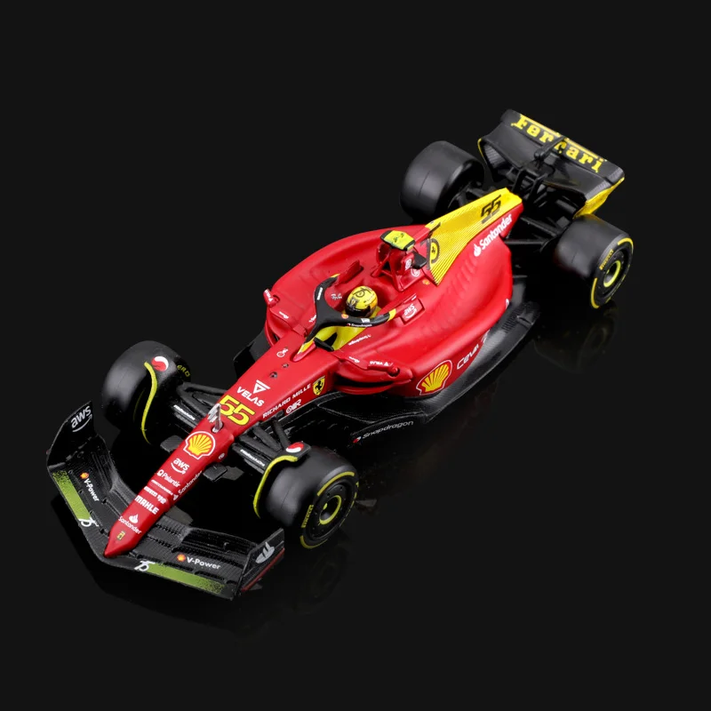 In Stock Bburgao F1 1:43 Ferrari F1-75(2022) 75th Anniversary Edition Alloy Miniature Diecast Model Charles Leclerc Toy Car Gift