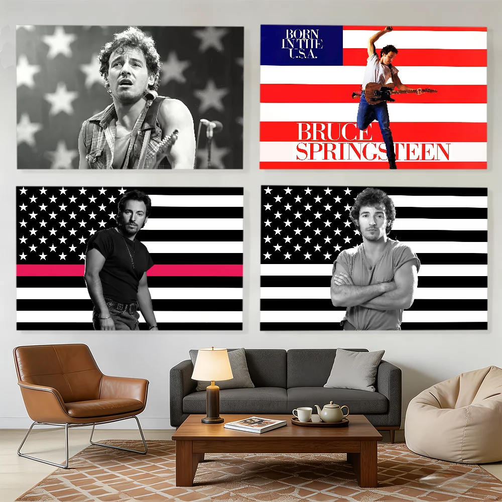Singer B-Bruce S-springsteen flag Decorative Banners Suitable For Outdoor Camping Family Parties And Garden Walls Gift