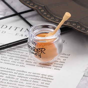 Mini minyatür Dollhouse bal kavanozu mutfak odası gıda ev sofra aksesuarları