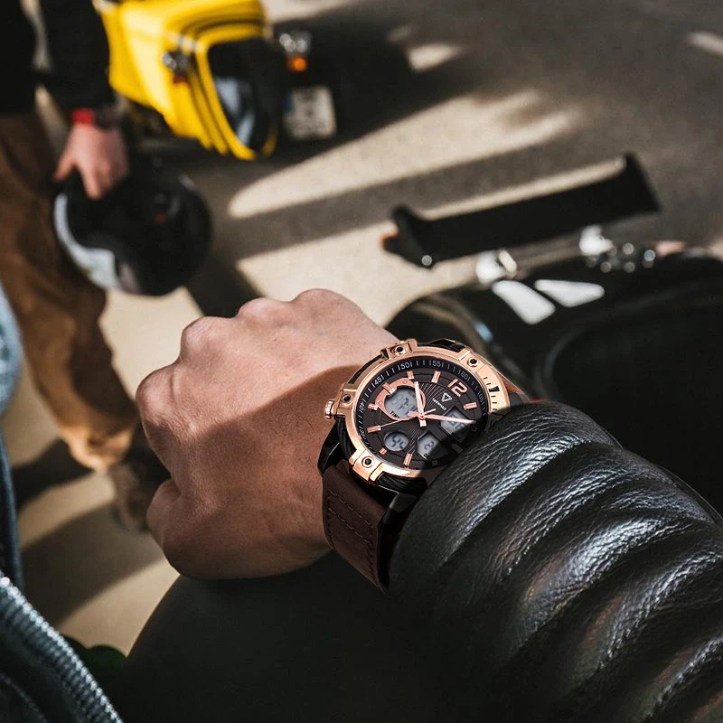 Mark Fairwhale 4280 Fashion Men's Watches Stainless Steel Electronic Multi Functional Brand Smart Watch For Men