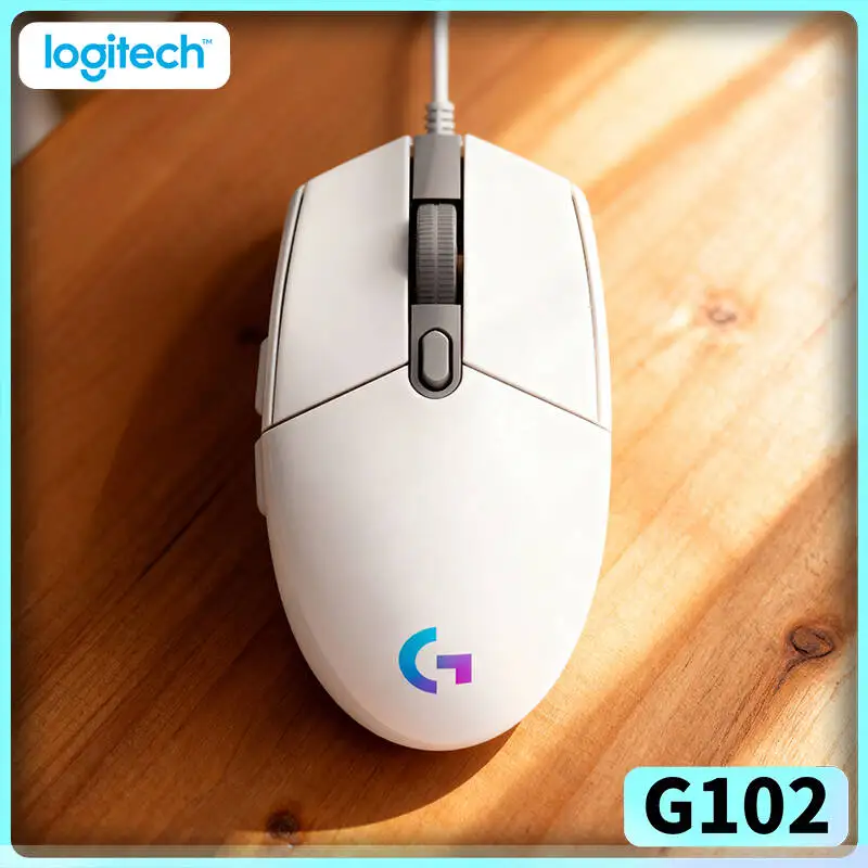 

Проводная мышь Logitech G102, технология сенсора HERO, 20 млн нажатий, настраиваемая RGB-подсветка, 6 программируемых кнопок, идеально подходит для соревновательных игр