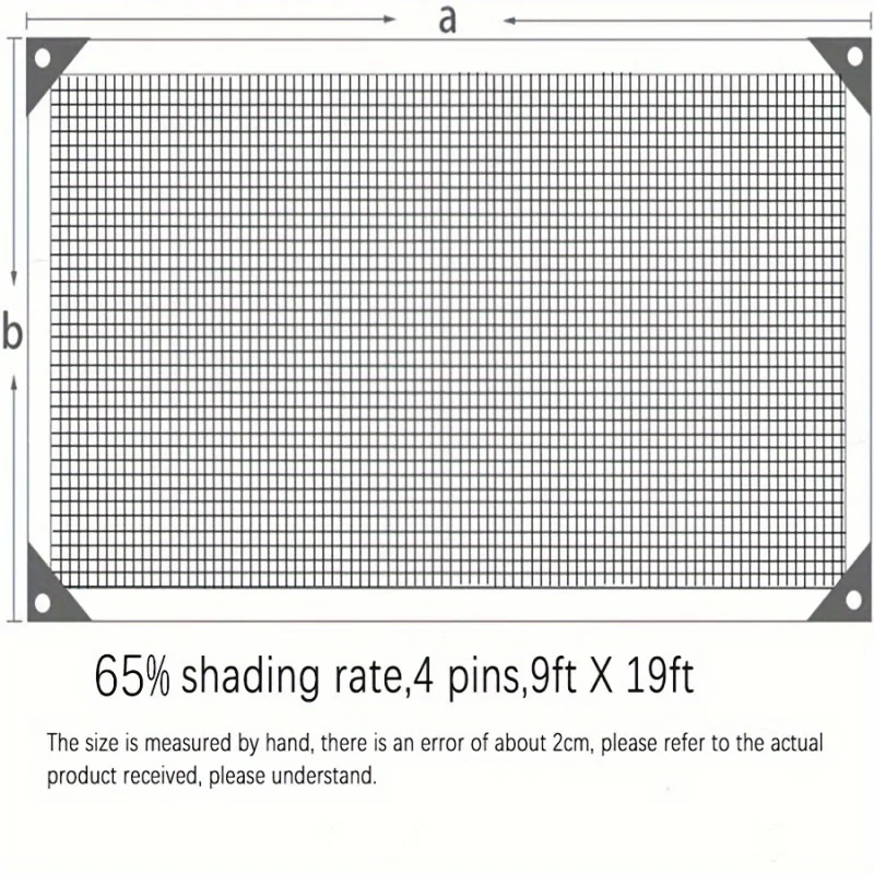 1 szt., 60% szybkość cieniowania świeże warzywa i ochrona roślin z nasą trwałącą siatką przeciwsłoneczną ogrodową - 6x9ft, 9x19ft, 12x26ft