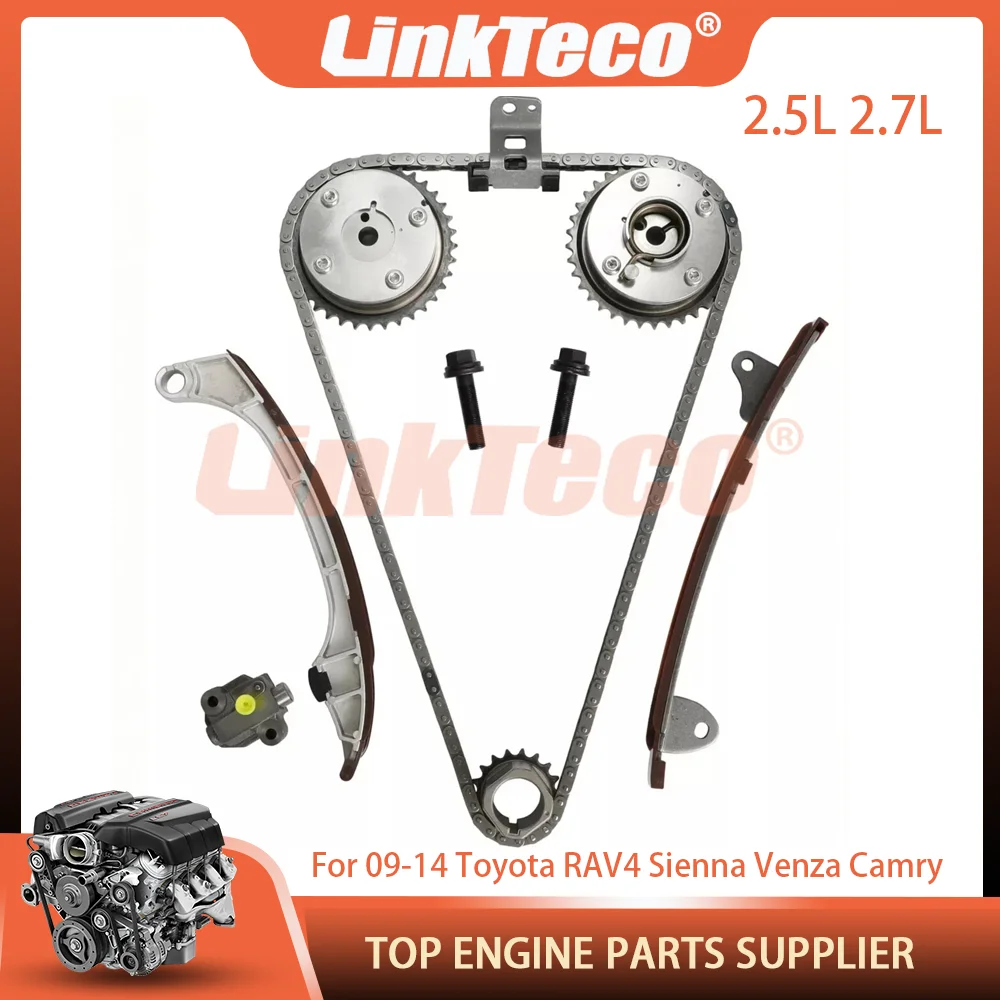 Engine Parts Timing Chain Kit VVT Sprocket Gear Fit 2.5 2.7 L For 09-14 Toyota RAV4 Sienna Venza Camry  Lexus ES300h 2.5L 2.7L