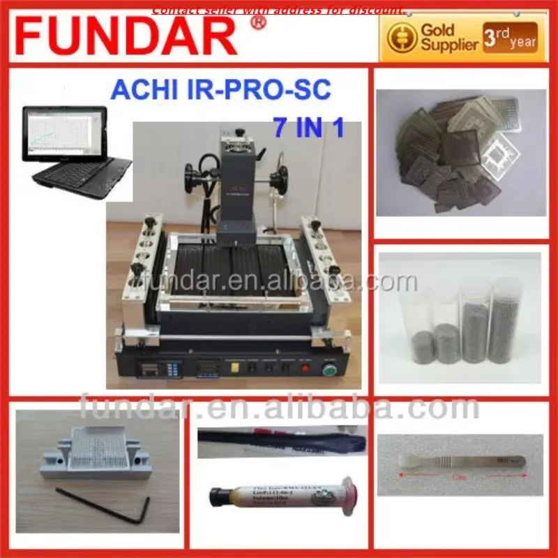

Free Shipping To West Europe New ACHI IR PRO-SC V4 Dark IR BGA Rework Station With Free 6 In 1 Bga Reballing Kit