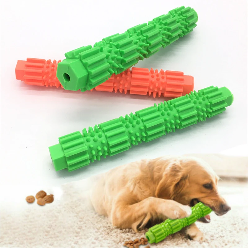 

Dog Chew Toy TPR Molar Stick Cat Puppy Teeth Cleaning Interactive Training Toy Medium Small Pet Molar Bite Food Dispensing Toys