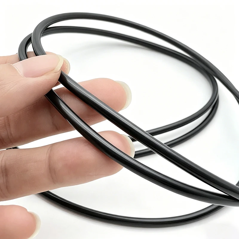 Food Grade Black Silicone Capillary Tubing 5M ID 0.3-4mm Bendable Anti-aging Odorless Hose for Water Dispenser Milk Tea