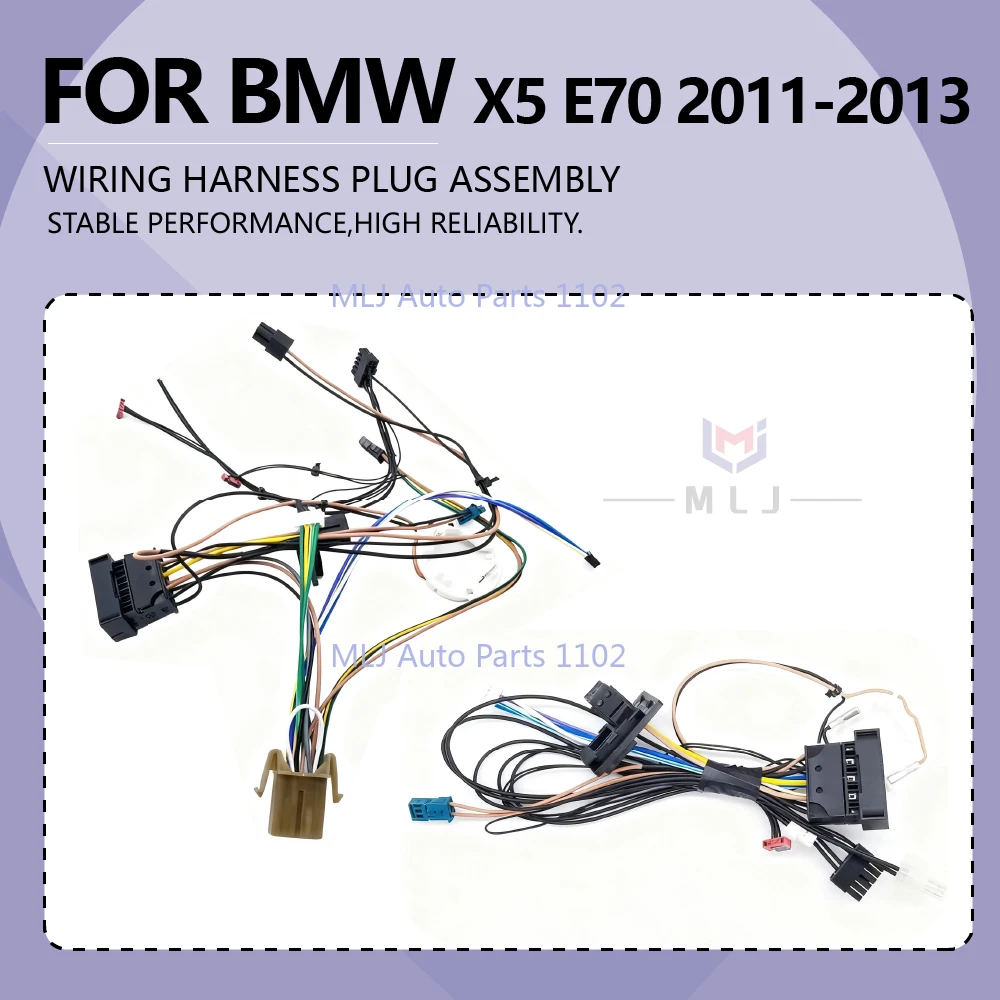 

Suitable for BMW X5 E70 2011-2013 Headlamp Wiring Harness, Internal Wiring Harness Plug Assembly with and without AFS.