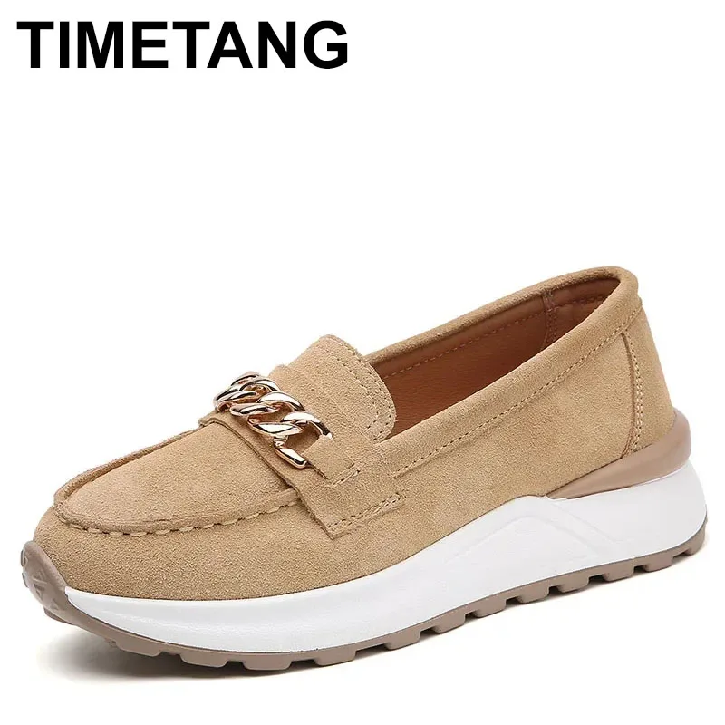 

Женские лоферы 2022, кожаная обувь, слипоны на низком каблуке, Chaussures Femme, повседневная балетная обувь на плоской подошве, женские лоферы