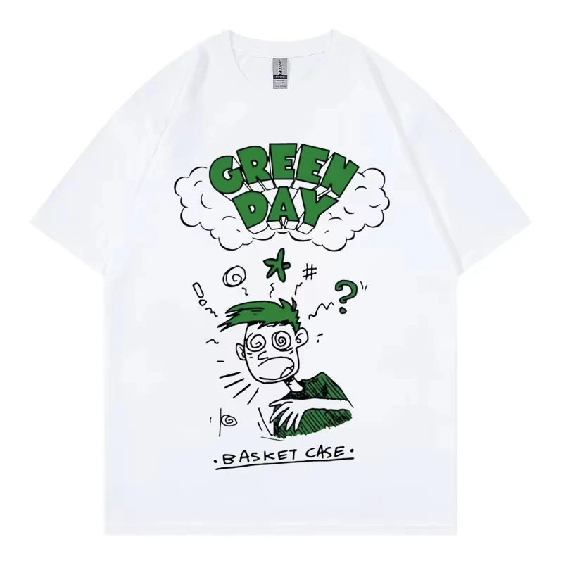 Punk Rock Band Green Day Merch T-shirts Concert Tour 2026 Fan Gift T Shirts Men Womem Clothing High Street Fashion Trend T-shirt