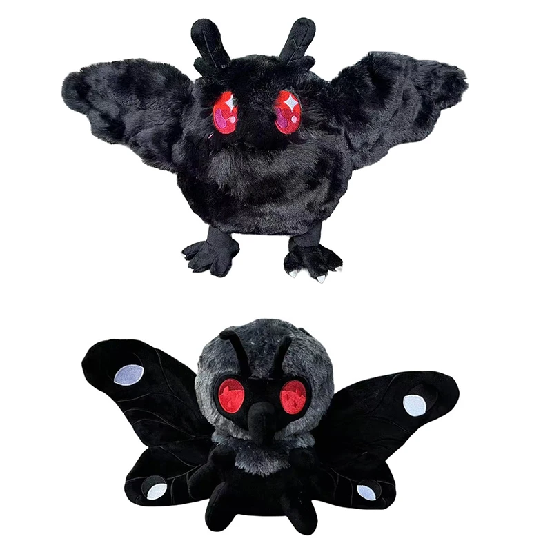 28cm Mothman Plush Toy Horror Mothman Plush Doll Cartoon Anime Soft Stuffed Holiday Doll Festival Peluches Toy Birthday Gift