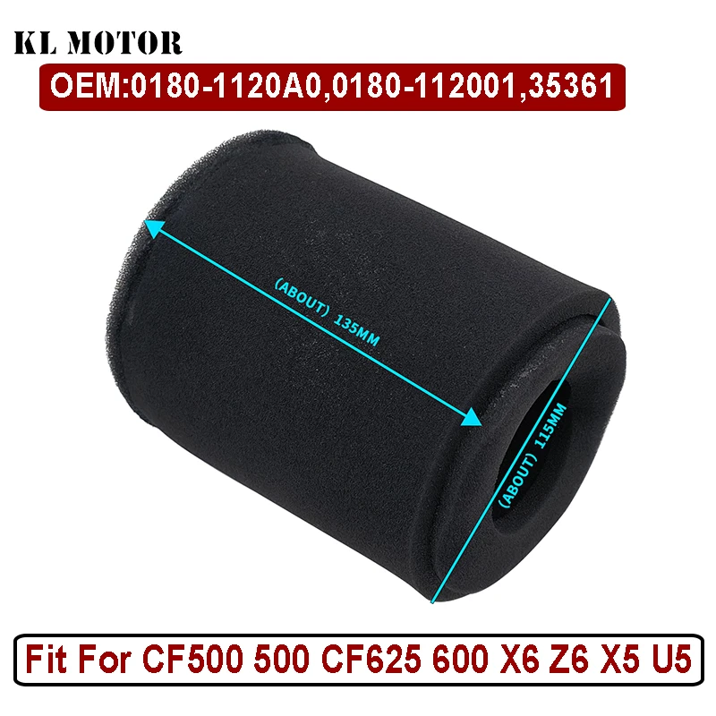 

Воздушный фильтр, элемент COMP, воздушный фильтр из пены для CF CF500 500 CF625 600 X6 Z6 X5 U5 Go ATV 0180-112001 0180-1120A0