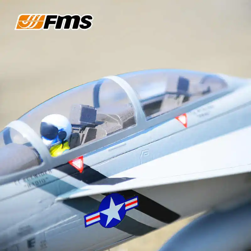 FMS 70mm Ducted F/A-18 Hornet Model Aircraft Assembled Foam Fixed-Wing Hobby Large Remote Control Aircraft PNP ESC EC5 Plug view 3