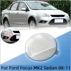 For Ford Focus II MK2 2008 2009 2010 2011 Sedan Saloon 8M5117A989AB 1521645 Front Bumper Tow Hook Cover Cap Hauling Trailer Lid
