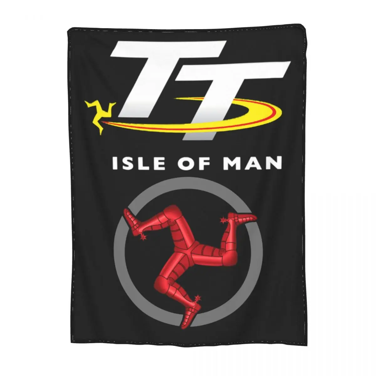 

Isle Of Man TT Blanket Fleece Spring Autumn Cozy Lightweight Thin Throw Blankets for Bed Outdoor Quilt